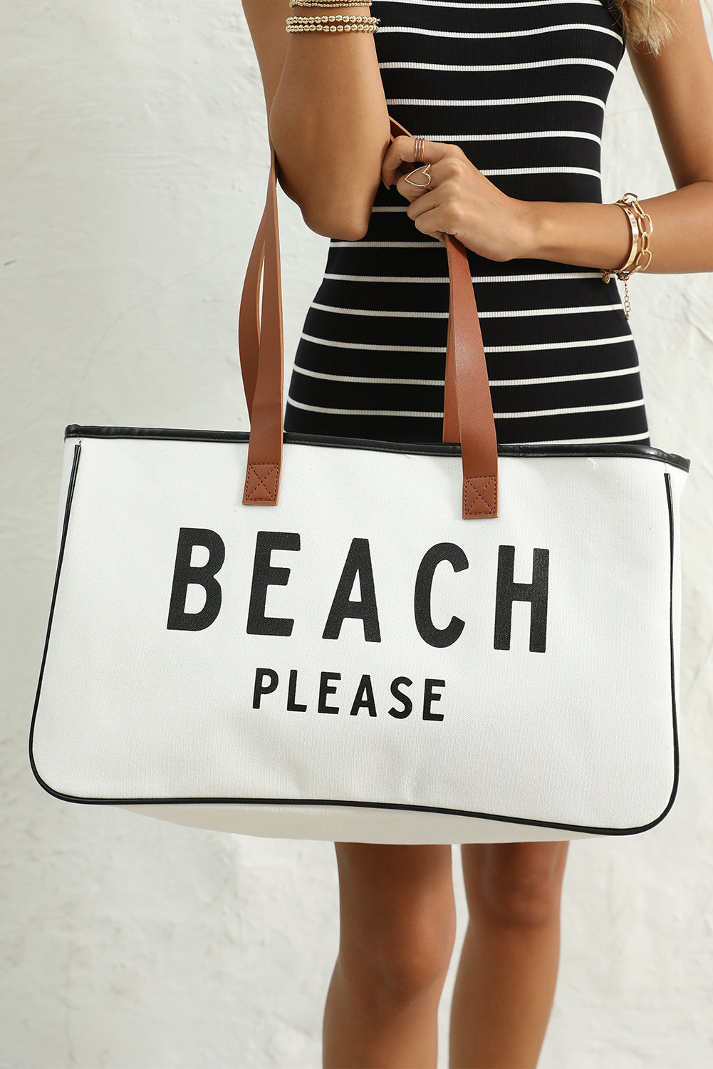 Beach, Please Oversized Statement Tote Bag