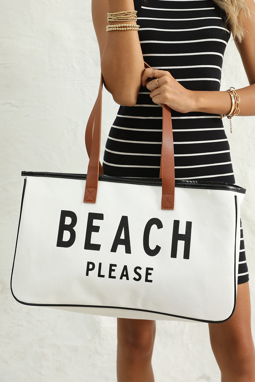 Beach, Please Oversized Statement Tote Bag