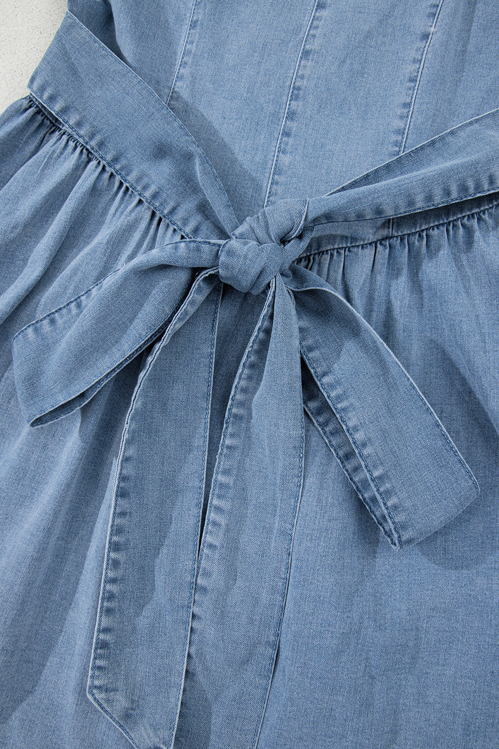 Backstage in Blue Denim Concert Dress