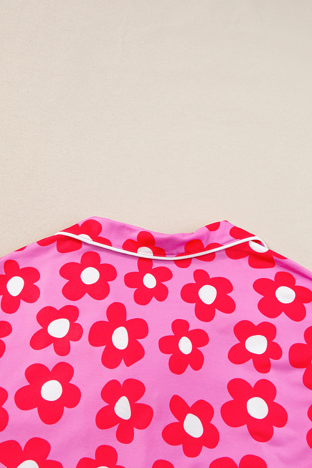 Floral Button-Up Pajama Set – Pink Bloom