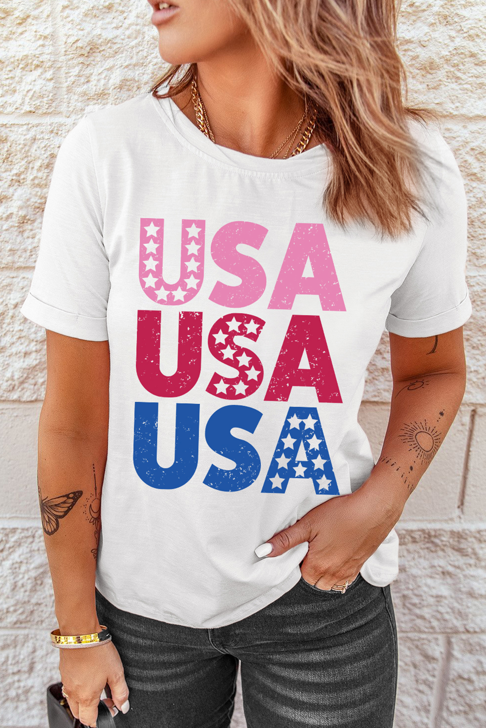 Faith & Fireworks USA Graphic Tee