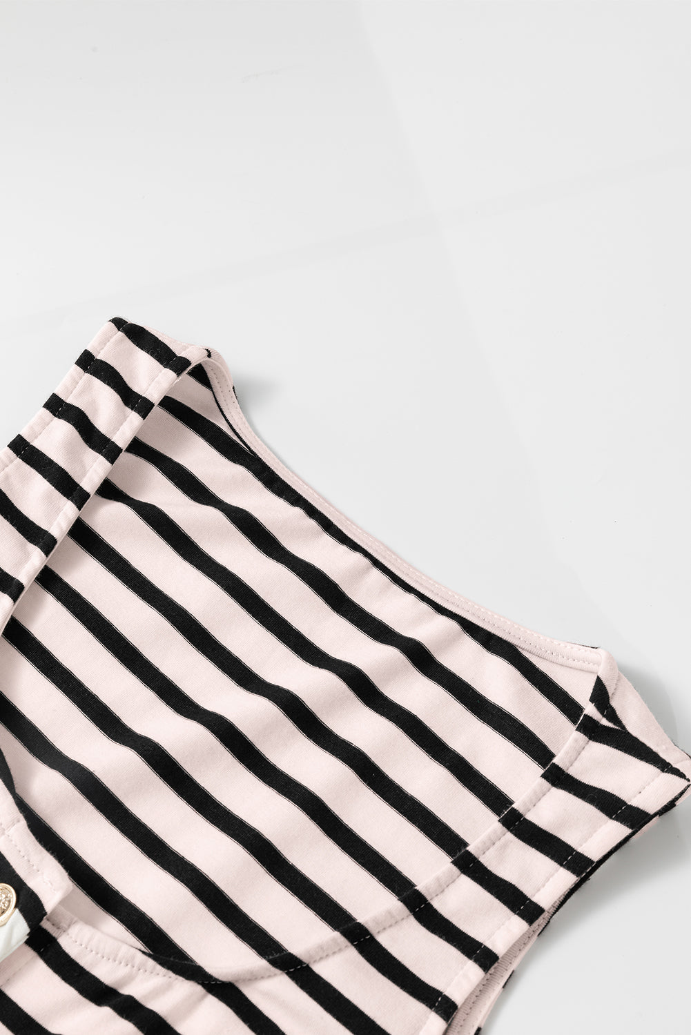 Grace in the Riviera Striped Button Midi