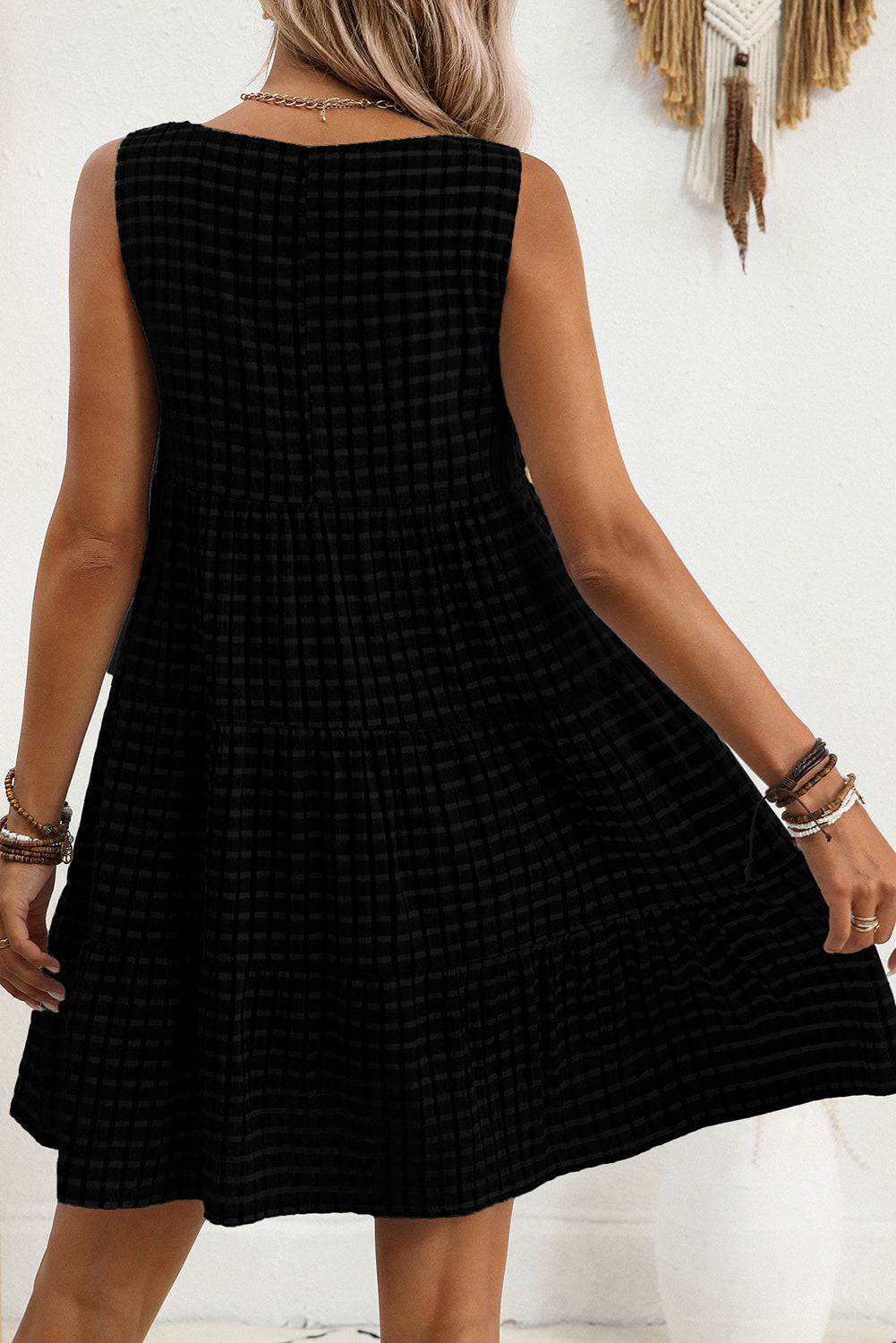 Lighthearted in Linen Textured Mini Dress