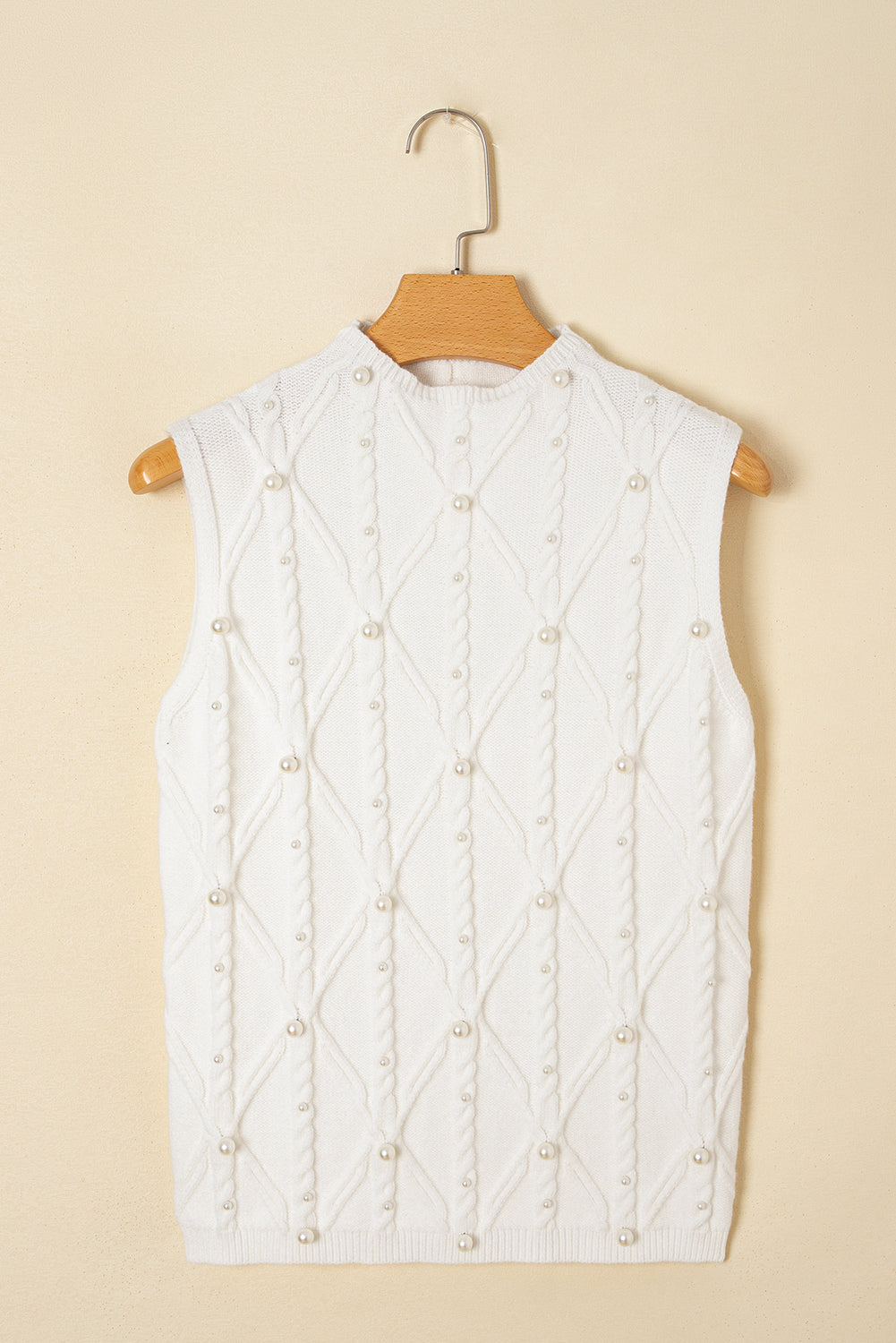 Pearls & Power Sleeveless Knit Vest