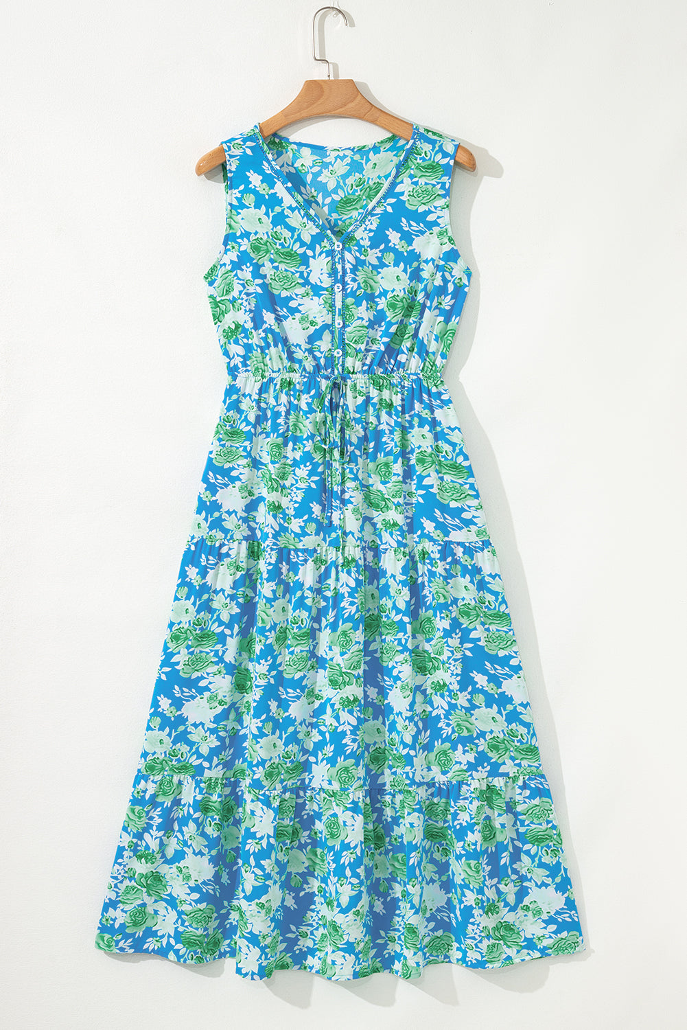 The Capri Bloom Maxi – Sky Blue Floral