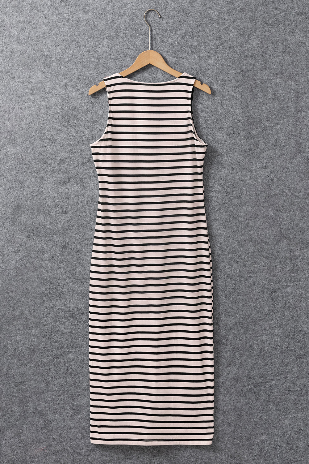 Grace in the Riviera Striped Button Midi