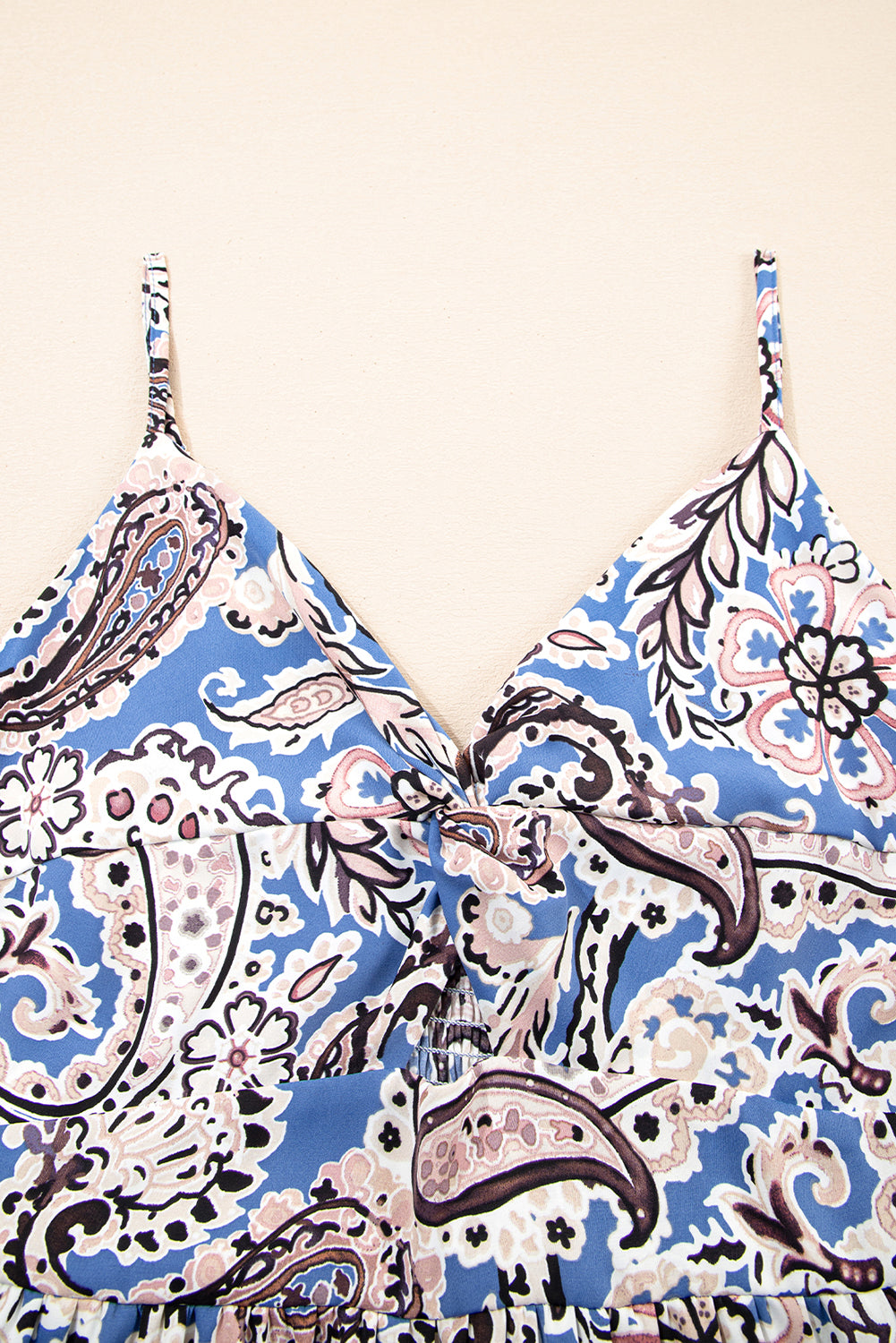 Grace in Greece Paisley Cut-Out Maxi Dress
