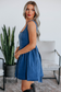 Backstage in Blue Denim Concert Dress