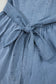 Backstage in Blue Denim Concert Dress