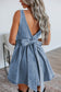 Backstage in Blue Denim Concert Dress