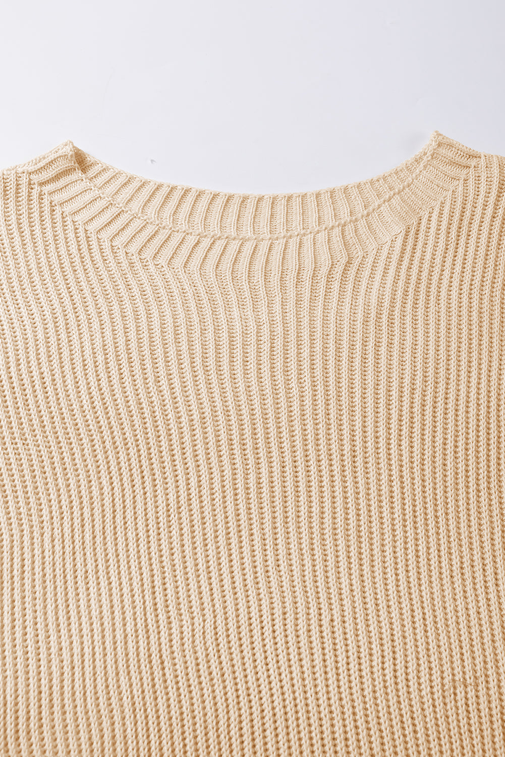 Coffee Shop Cozy Oversized Knit Slit Sweater